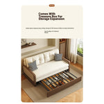 Stylish Solid Wood Sofa with Corduroy Cushions and Rattan Accents - Perfect for Modern Living Rooms fdh-3111