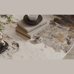 Sintered Stone Stainless Steel Tea Table – Modern Elegance for Your Living Space fdl-2598