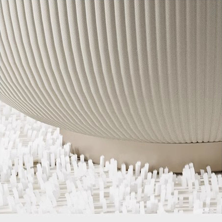 Modern Tea Table - Sintered Stone Top with Carbon Steel Legs and Microfiber Leather Accents fdl-2600