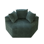 54''L Chenille Sponge single sofa,No Assembly Required,Fluffy Modern Sleeper Chair for Living room, Bedroom, Lounge and Projection Room W834P221041-djyc