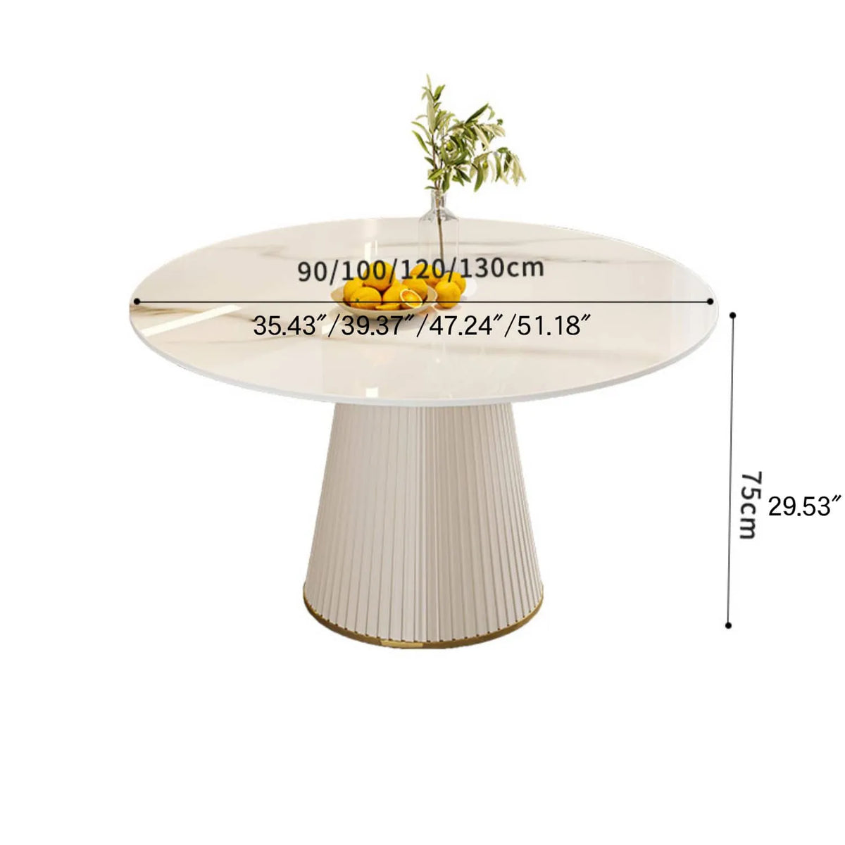 Luxurious Sintered Stone Dining Table with Chic Faux Leather Finish fel-1971