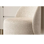 Elegant Solid Wood Accent Stool with Soft Fabric Upholstery fel-1977