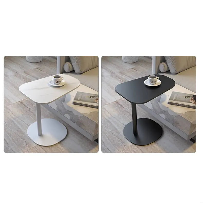 Modern Black Sintered Stone Tea Table - Stylish and Durable Design for Any Space fel-1982