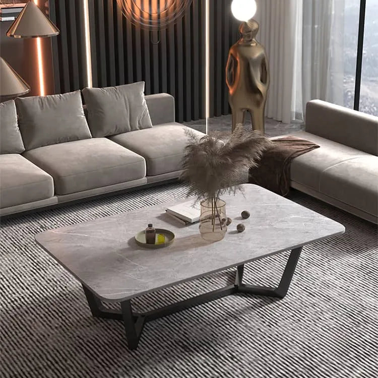 Stylish Sintered Stone Tea Table for Modern Living Rooms fel-1992