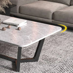 Stylish Sintered Stone Tea Table for Modern Living Rooms fel-1992