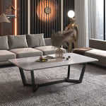 Stylish Sintered Stone Tea Table for Modern Living Rooms fel-1992