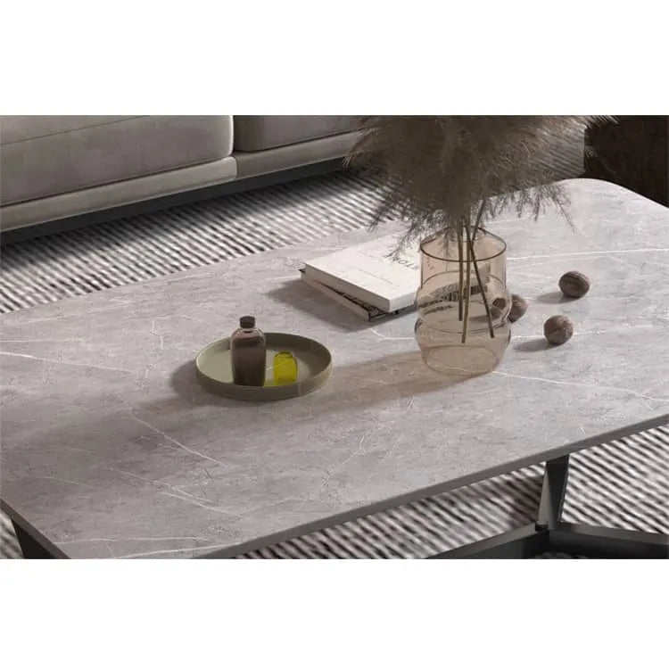 Stylish Sintered Stone Tea Table for Modern Living Rooms fel-1992