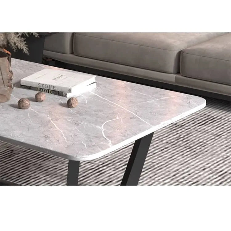 Stylish Sintered Stone Tea Table for Modern Living Rooms fel-1992