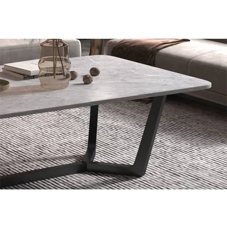 Stylish Sintered Stone Tea Table for Modern Living Rooms fel-1992