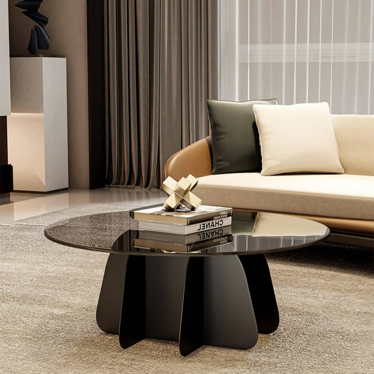 Sleek Glass Tea Table for Modern Living Rooms | Elegant Coffee Table Design fel-2020