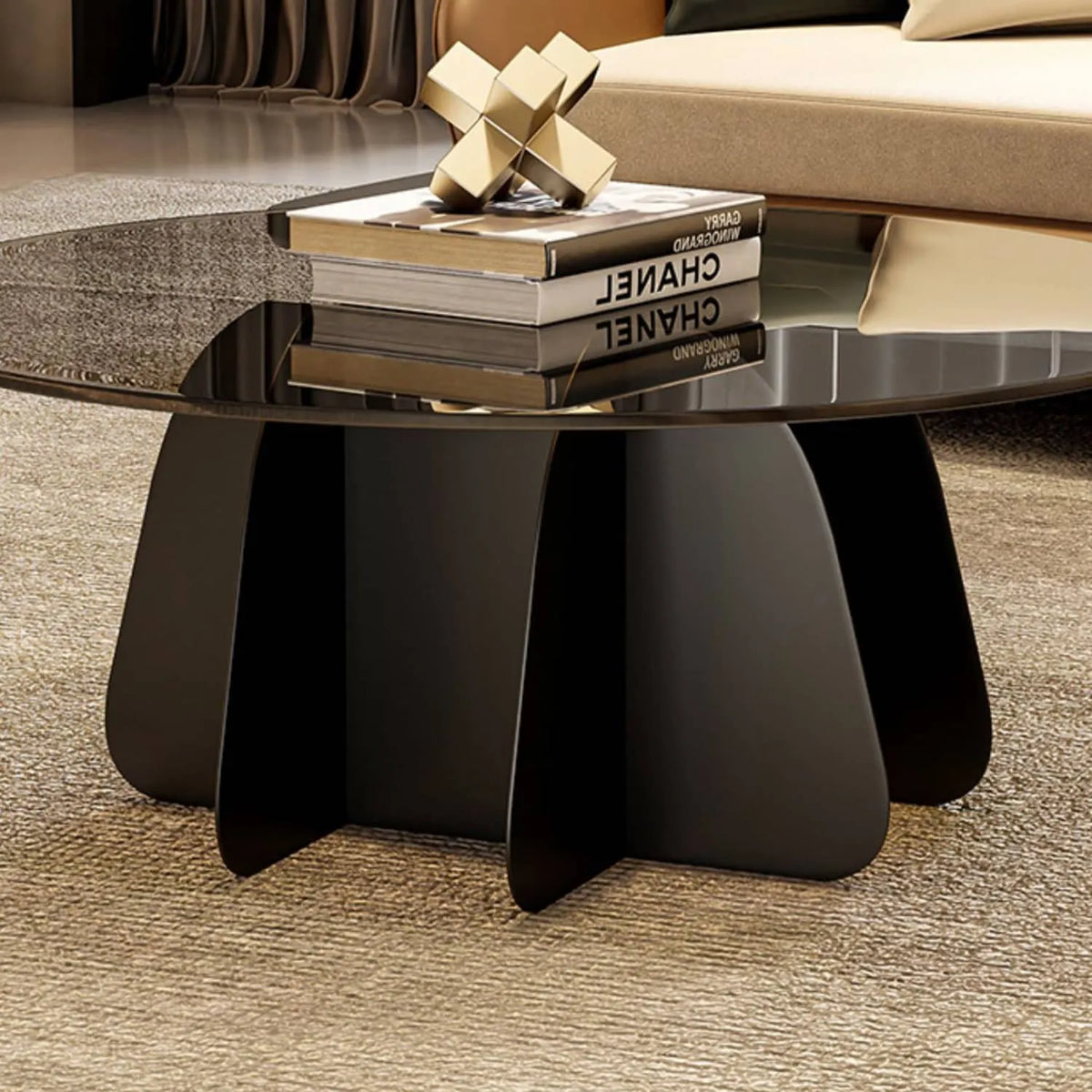 Sleek Glass Tea Table for Modern Living Rooms | Elegant Coffee Table Design fel-2020