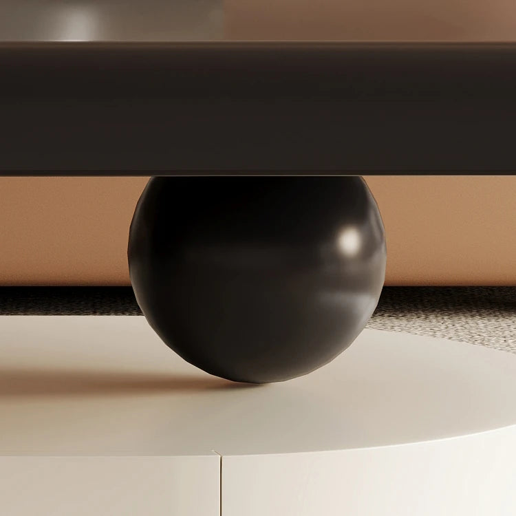 Modern Solid Wood Tea Table with Unique Curved Design - Perfect for Stylish Living Rooms fhj-4491