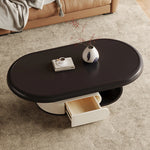 Modern Solid Wood Tea Table with Unique Curved Design - Perfect for Stylish Living Rooms fhj-4491