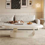 Modern Tea Table with Solid Wood and Ceramic Sintered Stone Top fhj-4494
