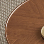 Modern Luxury Tea Table | Ceramic Sintered Stone & Solid Wood Design fhj-4495