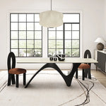 Elegant Ceramic Sintered Stone Multi-layer Dining Table - Modern Design for Stylish Homes fhmj-5027