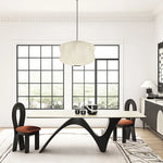 Elegant Ceramic Sintered Stone Multi-layer Dining Table - Modern Design for Stylish Homes fhmj-5027