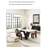 Elegant Ceramic Sintered Stone Multi-layer Dining Table - Modern Design for Stylish Homes fhmj-5027
