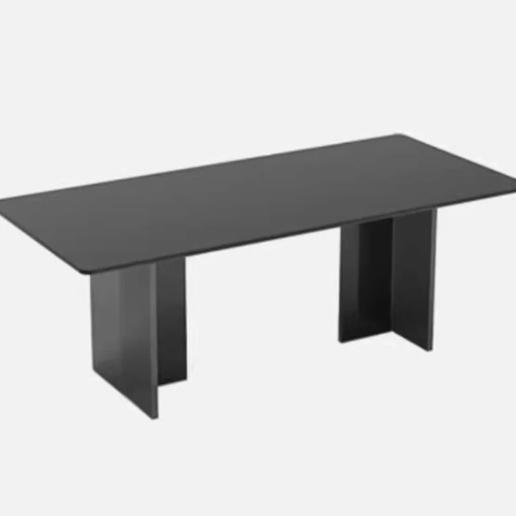 Elegant Ceramic Sintered Stone Dining Table with Multi-Layer Board and Acrylic Finish - Modern Design for Stylish Interiors fhmj-5031