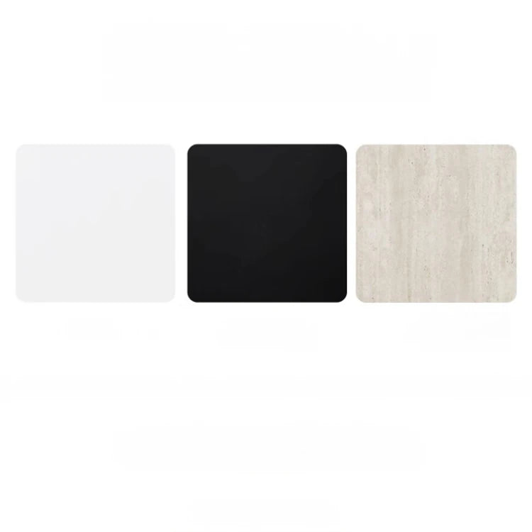 Elegant Round Ash Wood Table with Ceramic Sintered Stone Top – Modern Multi-layer Design for Living Room or Dining Space fhmj-5036