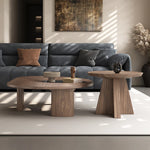 Stylish Coffee Table Set with Elegant Density Board and Tempered Glass – Modern Living Room Furniture fhmj-5041