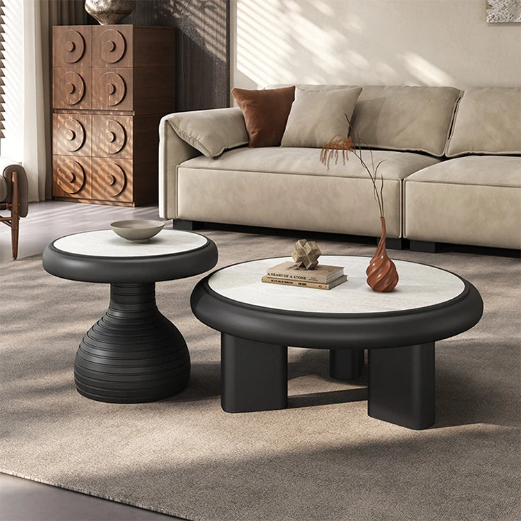 Modern Ceramic Sintered Stone Tea Table Set for Stylish Living Rooms - Elegant Design & Functional Use fhmj-5042