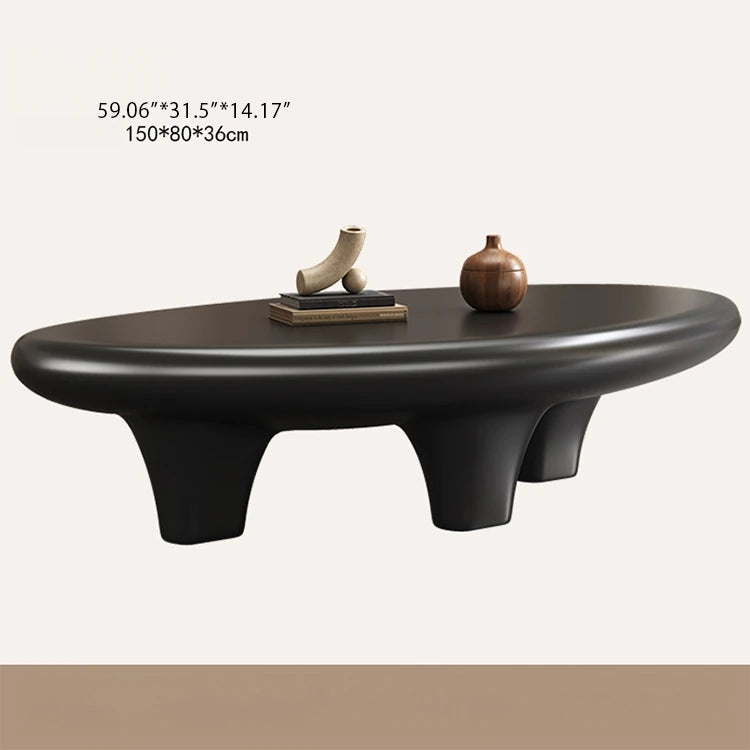 Chic GFRP Tea Table - Modern Oval Design for Stylish Living Rooms and Lounge Spaces fhmj-5046