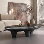 Chic GFRP Tea Table - Modern Oval Design for Stylish Living Rooms and Lounge Spaces fhmj-5046