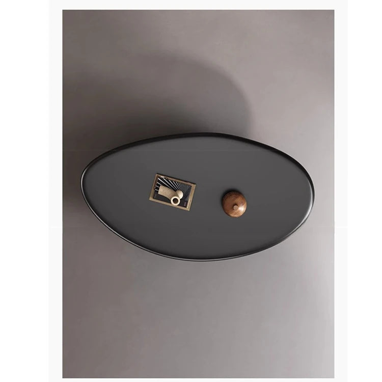 Chic GFRP Tea Table - Modern Oval Design for Stylish Living Rooms and Lounge Spaces fhmj-5046
