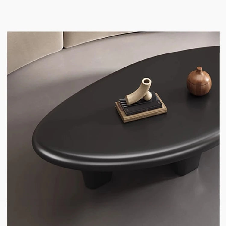 Chic GFRP Tea Table - Modern Oval Design for Stylish Living Rooms and Lounge Spaces fhmj-5046