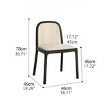 Stylish Ash Wood Chair with Rattan Weaving – Modern Comfort for Your Home fhmj-5047