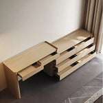 Modern Makeup Table with Sintered Stone Top and Synthetic Leather Finish - Elegant Vanity Desk for Chic Home Décor fhx-4577