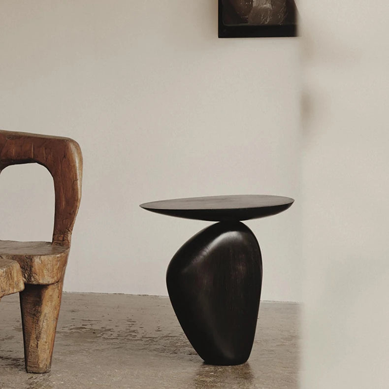 Modern Ash Wood Tea Table - Elegant Minimalist Design for Chic Interiors fif-4508