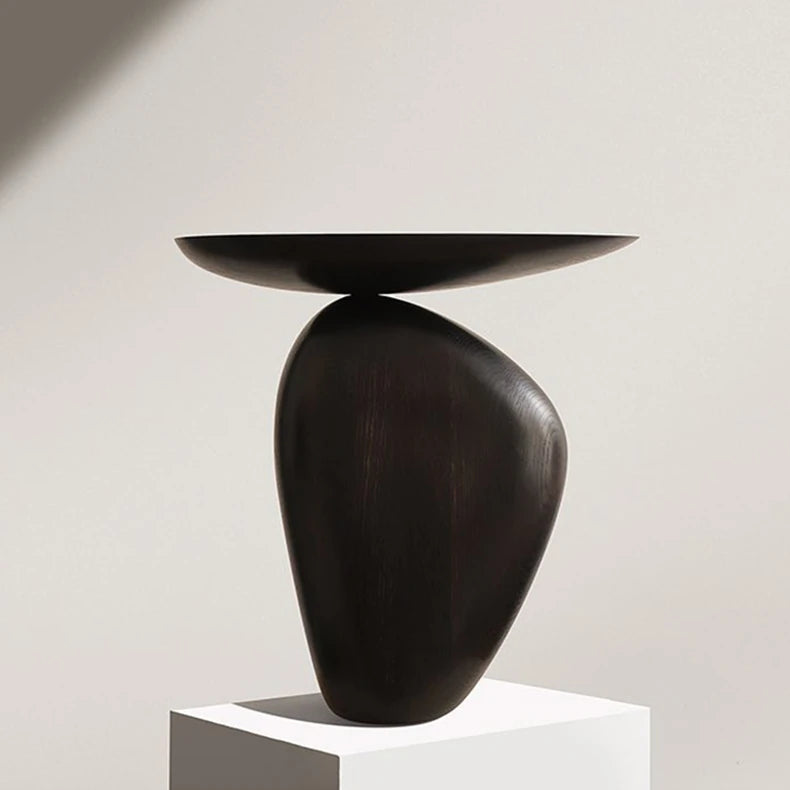 Modern Ash Wood Tea Table - Elegant Minimalist Design for Chic Interiors fif-4508