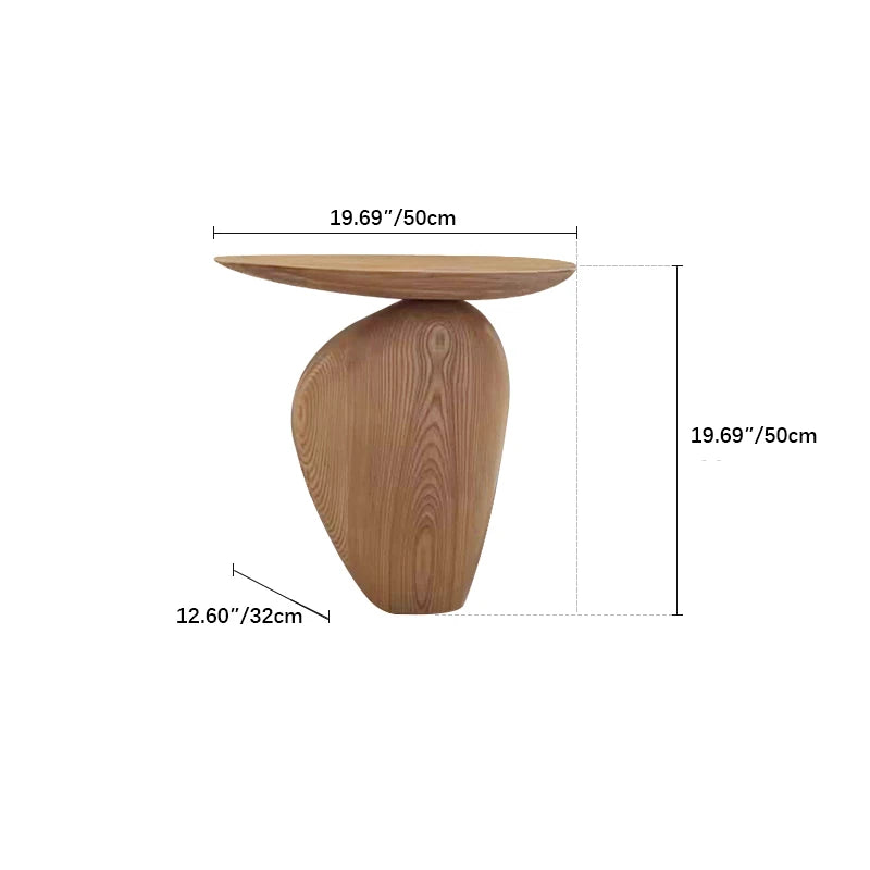 Modern Ash Wood Tea Table - Elegant Minimalist Design for Chic Interiors fif-4508