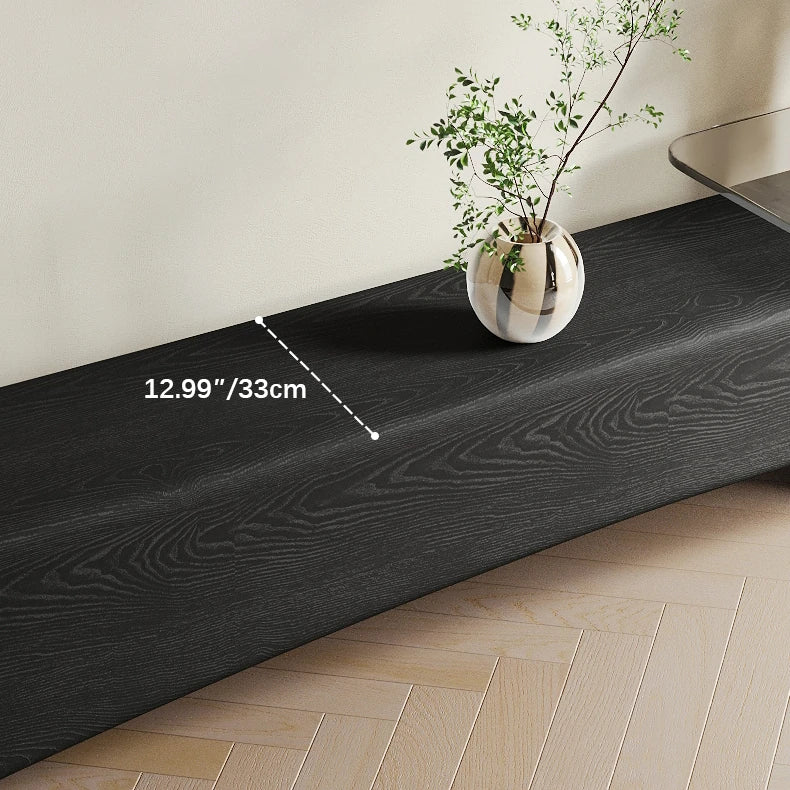 Elegant Ash Wood TV Cabinet with Stainless Steel and Glass Accents - Modern Entertainment Center fif-4520