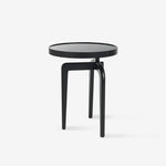 Compact Solid Wood and Tempered Glass Tea Table - Elegant Modern Design fif-4526