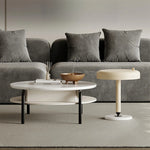 Stylish Marble and Pine Coffee Table - Modern Density Board Design for Chic Living Spaces fjd-4685