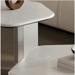Stylish Density Board Stone Coffee Table for Modern Living Room Decor – Elegant Minimalist Design fjd-4686