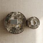 Stylish Stone Density Board Coffee Table - Modern Round Design for Your Living Room fjd-4690
