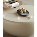 Modern Minimalist Coffee Table with GFRP Base and Tempered Glass Top – Stylish Living Room Furniture fjd-4709