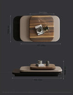 Stylish Density Board Coffee Table - Elegant Ash Wood Finish for Modern Living Room Décor fjd-4714