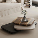Stylish Density Board Coffee Table - Elegant Ash Wood Finish for Modern Living Room Décor fjd-4714