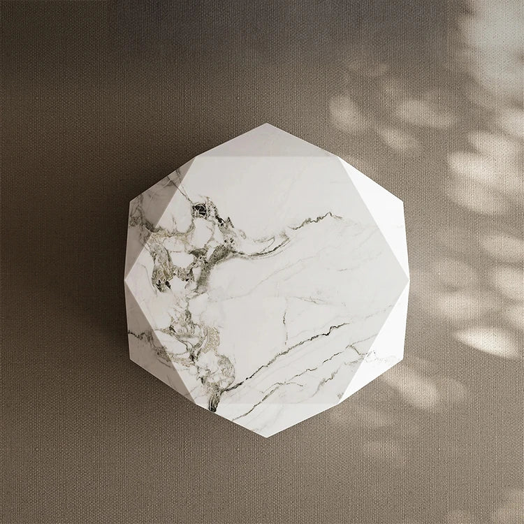 Elegant Modern Sintered Stone Coffee Table - Geometric Design for Chic Living Rooms fjd-4724