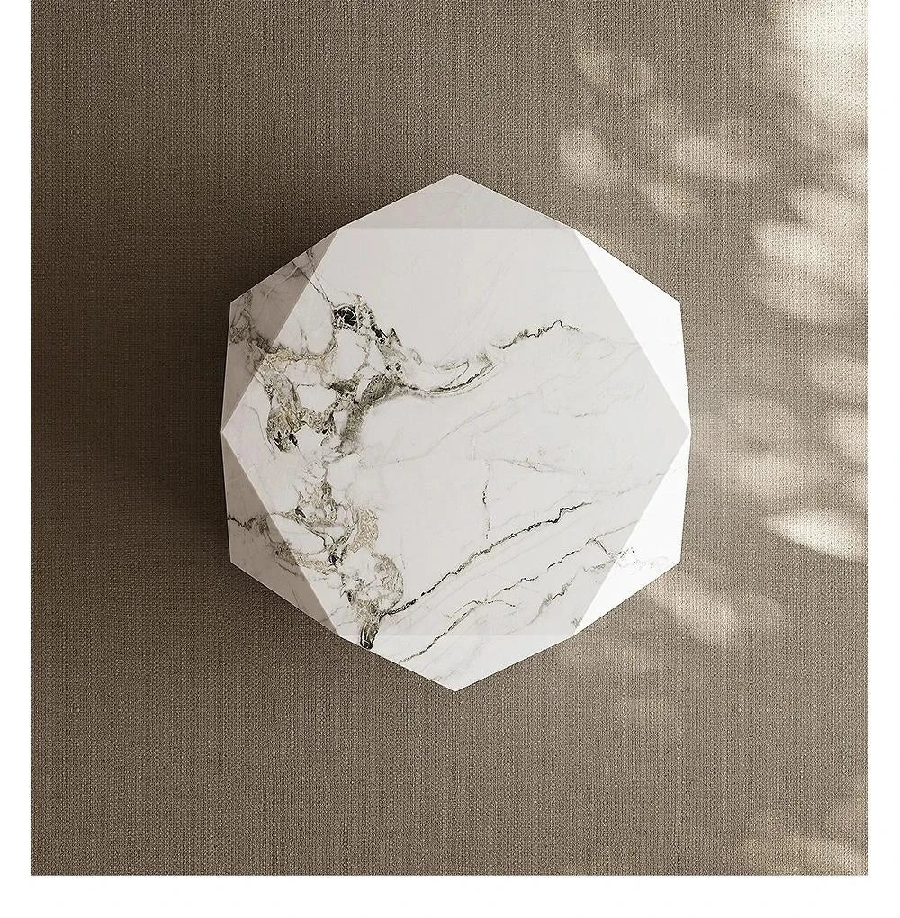 Elegant Modern Sintered Stone Coffee Table - Geometric Design for Chic Living Rooms fjd-4724
