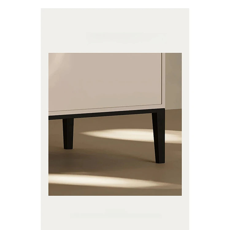 Stylish Modern Bedside Cupboard with Drawer - Solid Wood Top and Elegant Design fjd-4730