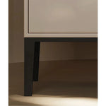Stylish Modern Bedside Cupboard with Drawer - Solid Wood Top and Elegant Design fjd-4730