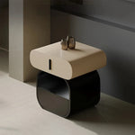 Sleek Modern Bedside Cupboard – Stylish Solid Wood & Density Board Design for Elegant Bedrooms fjd-4731
