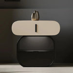 Sleek Modern Bedside Cupboard – Stylish Solid Wood & Density Board Design for Elegant Bedrooms fjd-4731