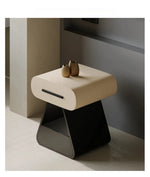 Modern Bedside Cupboard with Stylish Design - Solid Wood and Density Board Finish, Perfect for Any Bedroom Decor fjd-4732